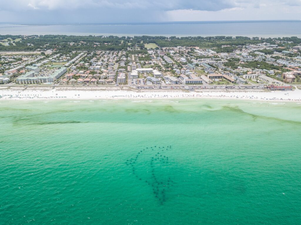 Miramar Beach, Florida from the sky